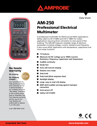 Thumbnail of document AM 250 Data Sheet 6338
